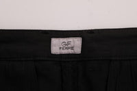 GF Ferre Black Cotton Stretch Chinos Pants - Size IT48-M