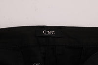 Costume National Black Slim Fit Cotton Stretch Pants - Size IT46-S