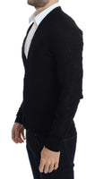 Costume National Black Fine Wool Button Cardigan - Size L