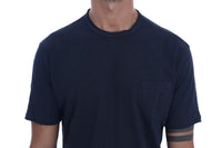 Daniele Alessandrini Blue Cotton Crewneck T-Shirt - Size S