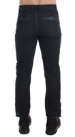 Costume National Blue Cotton Slim Pants Denim Jeans - Size W34