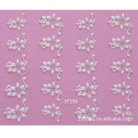 3D DIY Flower Design Water Transfer Nails Art Sticker Lady Women Manicure Tools Nail Wraps Decoration Decals Wholesale