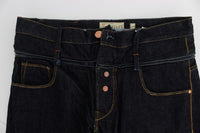 ACHT Blue Cotton Regular Straight Fit Jeans - Size W34