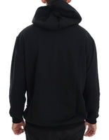 Daniele Alessandrini Black Gym Casual Hooded Cotton Sweater - Size XXL