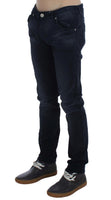 ACHT Blue Wash Cotton Stretch Slim Fit Jeans - Size W34