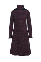 CONQUISTA FASHION - Original Aubergine Turtle Neck Dress