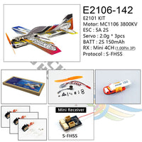 Mini RC Airplane 3D Aerobatic Flying Aircraft EPP/PP Foam Glider Toy Planes Wingspan 451mm DIY Model Aeroplane Unassembled KIT