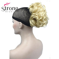 StrongBeauty Short Curly Clip in Claw Ponytail Hair Extension Synthetic Hairpiece 80g With a Jaw/Claw Clip