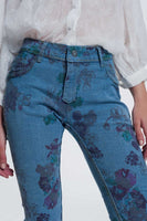 Q2 - Original Reversible Wrinkled Denim Skinny Jeans