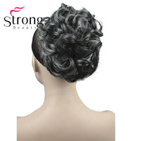 StrongBeauty Short Curly Clip in Claw Ponytail Hair Extension Synthetic Hairpiece 80g With a Jaw/Claw Clip