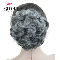 StrongBeauty Short Ponytail Hair Piece Extension Synthetic Hair Wavy Claw Clip in/on Hairpiece COLOUR CHOICES