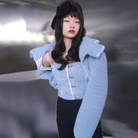 MARIGOLDSHADOWS - Original Kisho Fuzzy Top and Collared Jacket