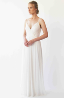 BLUSHFASHION - Original Wrap Straps  Wedding Dress With Chiffon Mesh  #1262