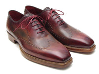 Paul Parkman Wingtip Oxford Goodyear Welted Bordeaux & Camel (ID#087LX)