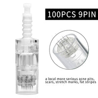 RAIULEKO - Original 100/50/20pcs Screw Bayonet Cartridge Replacement for Dr.imp Pen Micro Needle 9 Pin/12 Pin/36 Pin/3d/5d Nano