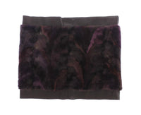 Dolce & Gabbana Purple MINK Fur Scarf Foulard Neck Wrap - One Size