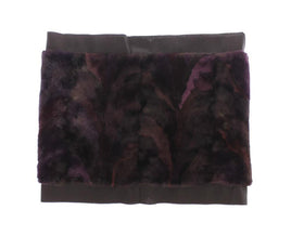 Dolce & Gabbana Purple MINK Fur Scarf Foulard Neck Wrap - One Size