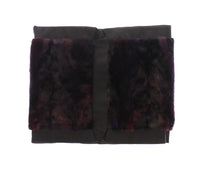 Dolce & Gabbana Purple MINK Fur Scarf Foulard Neck Wrap - One Size