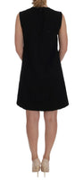 Dolce & Gabbana Nero San Valentino Crystal Shift Dress - Taglia IT42-M