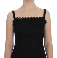 Dolce & Gabbana Black Lace Lace Shift Lunghezza del ginocchio - IT40-S