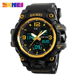 New Fashion Men Sports Watches SKMEI Brand Quartz Analog LED Digital Military Waterproof Clock Wristwatches Relogio Masculino