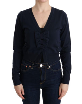 Maglione in lana blu MARGHI LO' - Taglia IT46-XL