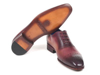 Paul Parkman Burgundy Hand-Painted Classic Brogues (ID#ZLS35BUR)