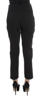 Pantalone Capri cropped in misto cotone nero Ermanno Scervino - IT40-S