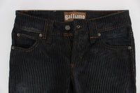 Jeans bootcut slim fit in cotone lavato blu Galliano - Taglia W28