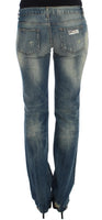 Jeans a vita bassa in cotone blu Cavalli - Taglia W26