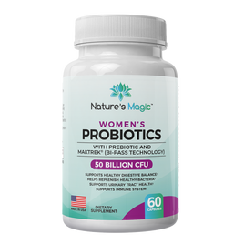 Nature's Magic Women's 50 Billion CFU Vegan Blend Probiotic & Prebiotic With Cranberry (A Magic v Steam Product)