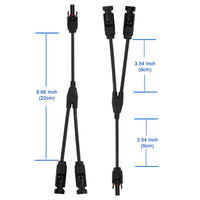 ACOPOWER 200W 12V  Poly Solar RV Kits, 30A MPPT Charge Controller