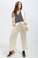 Q2 - Original Satin Blazer in Cream