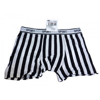 Boxer man in black and white stripes - Juventus - Size M/L