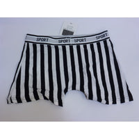 Boxer man in black and white stripes - Juventus - Size M/L