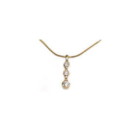 silver pendant 925 gold lacquered with artificial diamonds