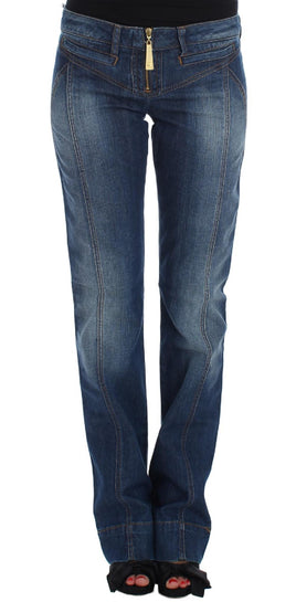 Jeans boot cut in cotone stretch Cavalli lavaggio blu - Taglia W28