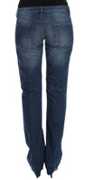 Jeans boot cut in cotone stretch Cavalli lavaggio blu - Taglia W28