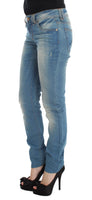 Jeans slim fit in misto cotone lavato blu Galliano - Taglia W30