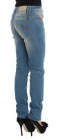 Jeans slim fit in misto cotone lavato blu Galliano - Taglia W30