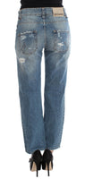 Jeans corti Fit Boy in cotone lavato blu Galliano - Taglia W26