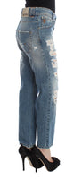 Jeans corti Fit Boy in cotone lavato blu Galliano - Taglia W26