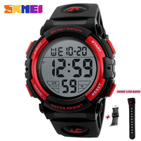 SKMEI Chrono Men Watch Top Luxury Brand Sport Watch Electronic Digital Male Wrist Clock Man 50M Waterproof Men's Watches 1258