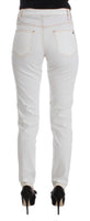 Jeans slim fit Cavalli in misto cotone bianco - Taglia W26