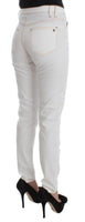 Jeans slim fit Cavalli in misto cotone bianco - Taglia W26