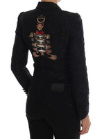 Giacca con blazer in broccato nero Dolce & Gabbana -42 m