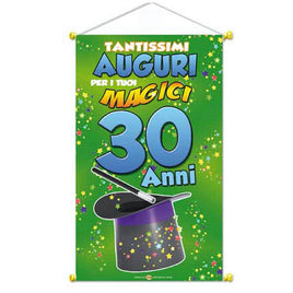 Poster 'Tanti Auguri per i tuoi 30 Anni' - 50x30 cm