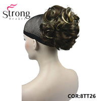 StrongBeauty Short Ponytail Hair Piece Extension Synthetic Hair Wavy Claw Clip in/on Hairpiece COLOUR CHOICES