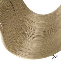 Original Synthetic Clip in Hair Extension Ombre Bayalage Long Straight Flase Hair Pieces for Women 24" 5clips One Piece 3/4 Head