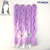 Desire for Hair 10packs Per Lot 24inch 100g Synthetic Braiding Hair Jumbo Braids 3 Tone Omber Blonde Lavender Color